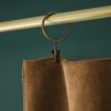 Rideau ajustable 140x270 cm velours de coton Camel