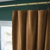 Rideau ajustable 140x270 cm velours de coton Camel