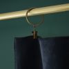Rideau ajustable 140x270 cm velours de coton Minuit