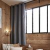 Rideau occultant polaire 140x180 cm Polyester Titane