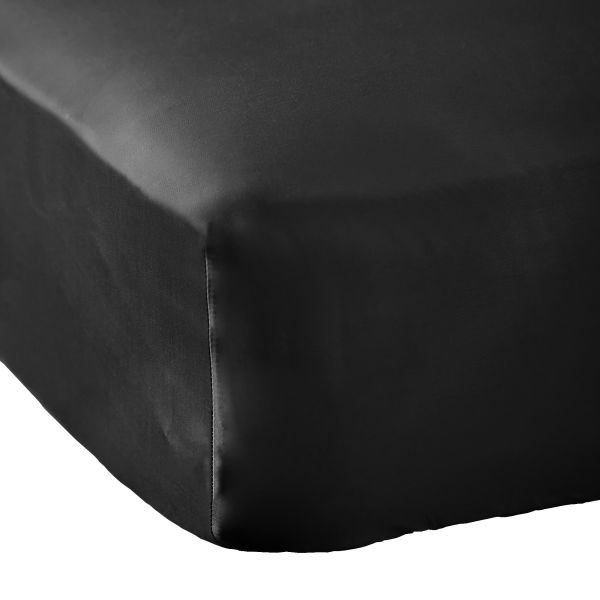 Drap housse 140x190 cm Bambou Truffe