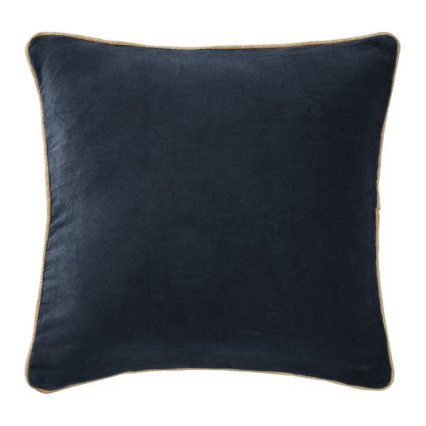 Coussin 45x45 cm Velours de coton César Minuit