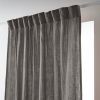 Rideau galon fronceur 140x240 cm Gaze de Coton Granit