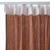 Rideau galon fronceur 140x240 cm Gaze de Coton Terracotta