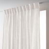 Rideau galon fronceur 140x240 cm Gaze de Coton Chantilly
