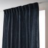 Rideau galon fronceur 140x240 cm Gaze de Coton Minuit