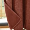 Rideau occultant polaire 140x180 cm Polyester Terracotta