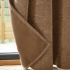 Rideau occultant polaire 140x180 cm Polyester Camel