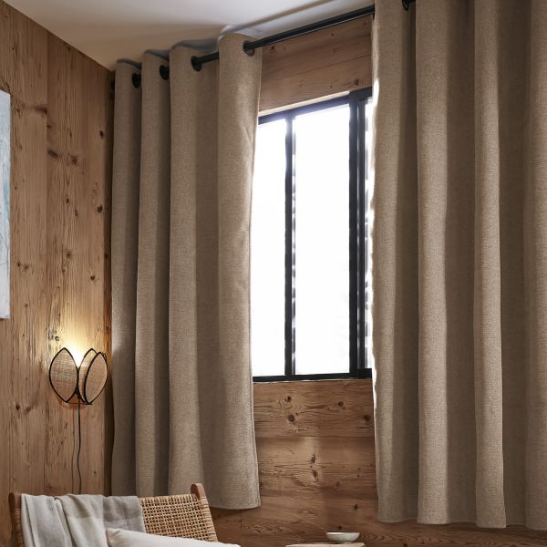 Rideau occultant polaire 140x180 cm Polyester Lin