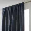 Rideau galon fronceur + polaire 140x260 cm Polyester Minuit