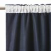 Rideau galon fronceur + polaire 140x260 cm Polyester Minuit
