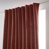 Rideau galon fronceur + polaire 140x260 cm Polyester Terracotta