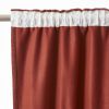 Rideau galon fronceur + polaire 140x260 cm Polyester Terracotta