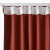 Rideau galon fronceur + polaire 140x260 cm Polyester Terracotta