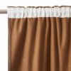 Rideau galon fronceur + polaire 140x260 cm Polyester Camel