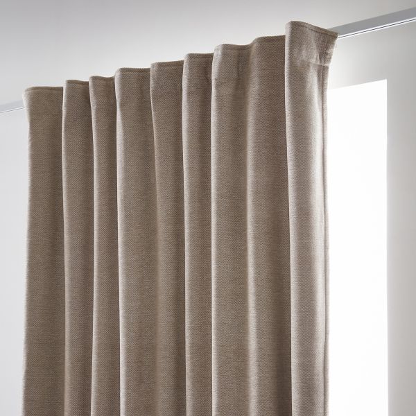 Rideau galon fronceur + polaire 140x260 cm Polyester Lin