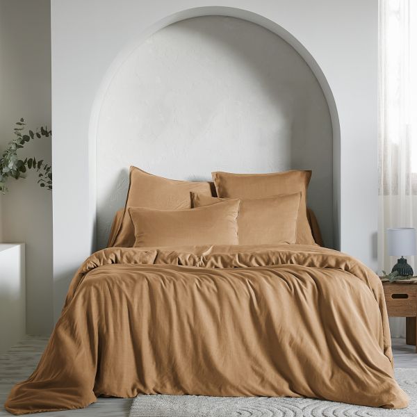Housse de couette 220x240 cm Lyocell Camel