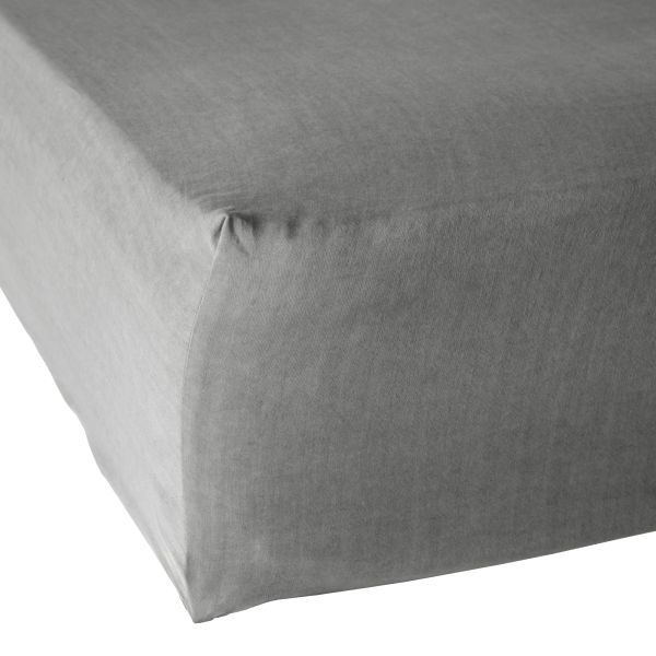 Drap housse 180x200 cm Lyocell Granit