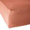 Drap housse 180x200 cm Lyocell Terracotta