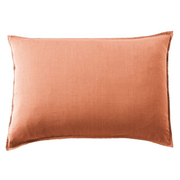 Taie d’oreiller 50x70 cm Lyocell Terracotta
