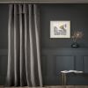 Rideau ajustable 140x270 cm Coton Ardoise
