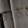 Rideau ajustable 140x270 cm Coton Ardoise