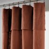Rideau ajustable 140x270 cm Coton Terracotta