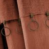 Rideau ajustable 140x270 cm Coton Terracotta