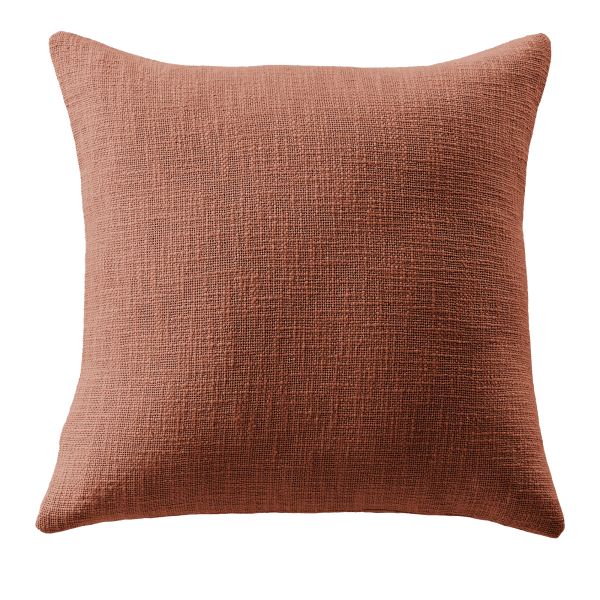 Coussin 45x45 cm Coton Terracotta