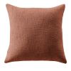 Coussin 45x45 cm Coton Terracotta