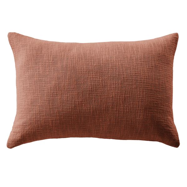 Coussin 40x60 cm Coton Terracotta