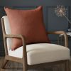 Coussin 60x60 cm Coton Terracotta