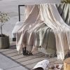 Fouta avec franges 100x200 cm Coton Suly Ecume