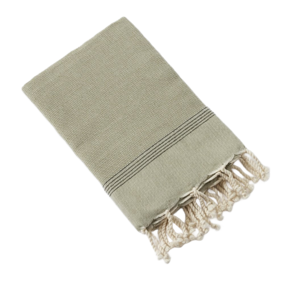 Fouta avec franges 100x200 cm Coton Suly Nénuphar