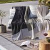 Fouta avec franges 100x200 cm Coton Rina Ebène