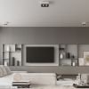 Plafonnier Acier Blanc/Noir GU10 4 Mono