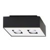 Plafonnier Acier Noir/Blanc GU10 2 Mono