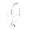 Applique Aluminium Blanc G9 1 Penne 20