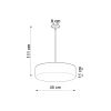 Suspension PVC Blanc E27 3 Arena