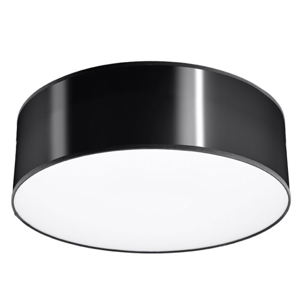 Plafonnier PVC Noir E27 1 Arena