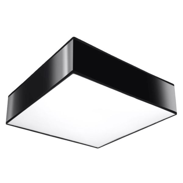 Plafonnier PVC Noir E27 2 Horus