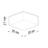 Plafonnier PVC Blanc E27 1 Horus