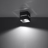 Plafonnier Aluminium Noir G9 1 Lobo