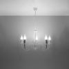 Lustre Acier Blanc E14 5 Minerwa