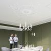 Lustre Acier Blanc E14 5 Minerwa