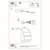 Applique Céramique Blanc E27 1 Leo Line