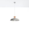 Suspension Béton Gris E27 1 Afra