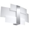 Applique Acier Chrome/Blanc G9 2 Celia
