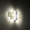 Applique Acier Chrome/Blanc G9 2 Celia