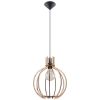 Suspension Bois Bois Naturel E27 1 Arancia